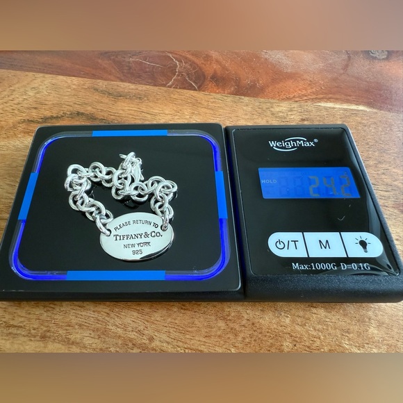 Tiffany&Co. Please Return To Oval Tag Modern Version Bracelet 7 1/4” - Picture 12 of 13